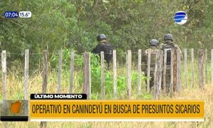Operativo en busca de presuntos sicarios en Canindeyú | Telefuturo