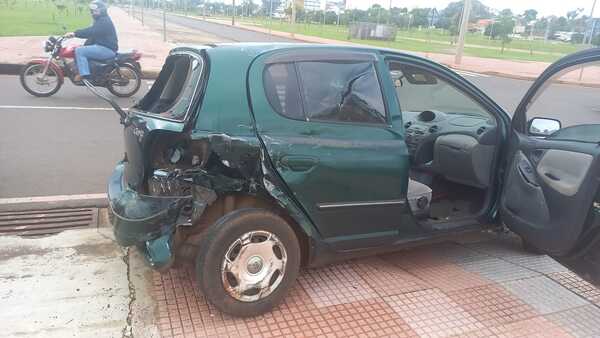 Accidente de tránsito en intersecciones de General Escobar y avenida Mariscal López