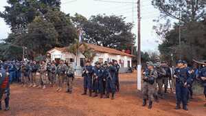Fuerte despliegue policial e incursión en Yby Pytã
