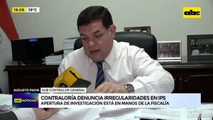 Video: Contraloría remitió informe sobre IPS a la fiscalía - ABC Noticias - ABC Color