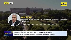 Video: Farmacéutica recibió pago de MSPYBS e IPS - ABC Noticias - ABC Color