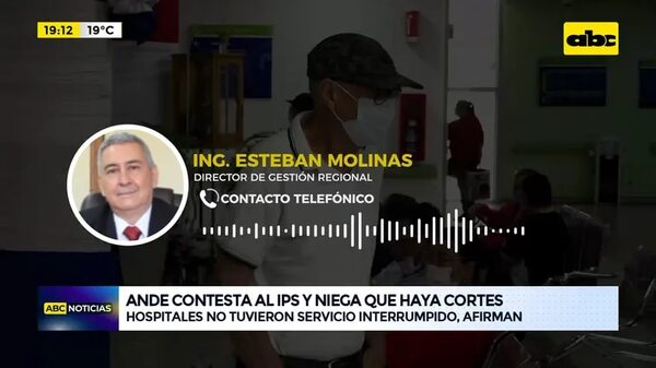 Video: Ande contesta al IPS y niega que haya cortes - ABC Noticias - ABC Color