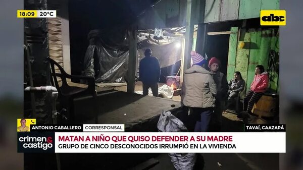 Video: matan a un niño de 12 años que quiso defender a su madre - Crimen y castigo - ABC Color