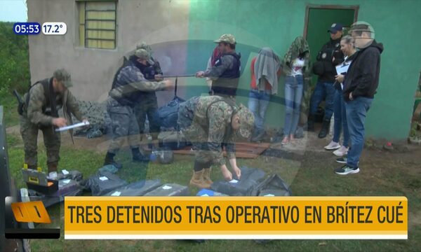 Tres detenidos tras operativo en Brítez Cué | Telefuturo