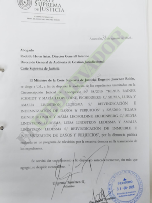 Corte auditará causas de indemnización por daños y perjuicios en Concepción 