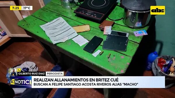 Video: Realizan allanamientos en Brítez Cué - ABC Noticias - ABC Color