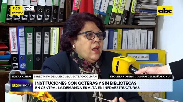 Video: Escuela desarrolla clases entre goteras - ABC Noticias - ABC Color
