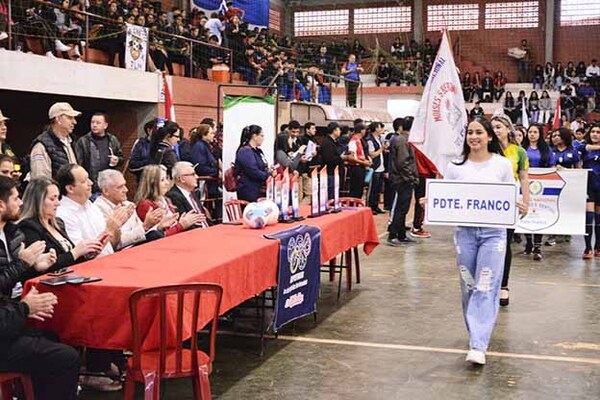 Inauguración oficial de los Juegos Nacionales Estudiantiles 2023 en Hernandarias | DIARIO PRIMERA PLANA