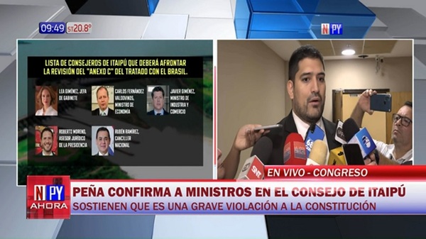 Itaipú: Nombramientos de Peña son inconstitucionales, según diputado - Noticias Paraguay
