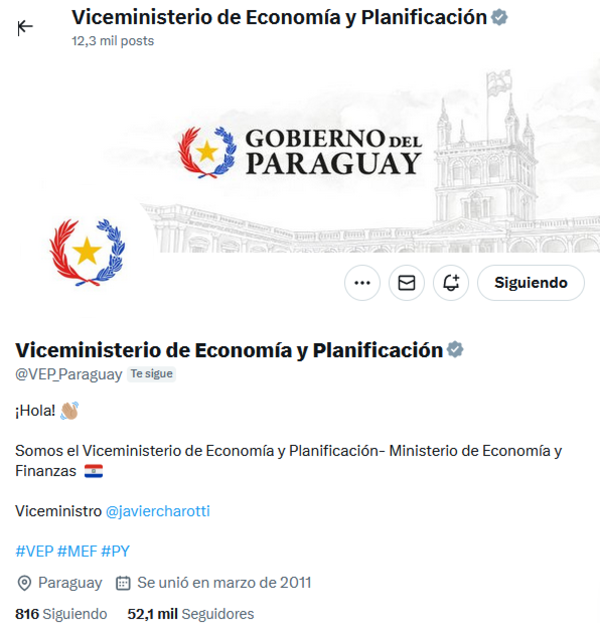 Viceministerio de Economía y Planificación actualiza sus canales de comunicación - .::Agencia IP::.