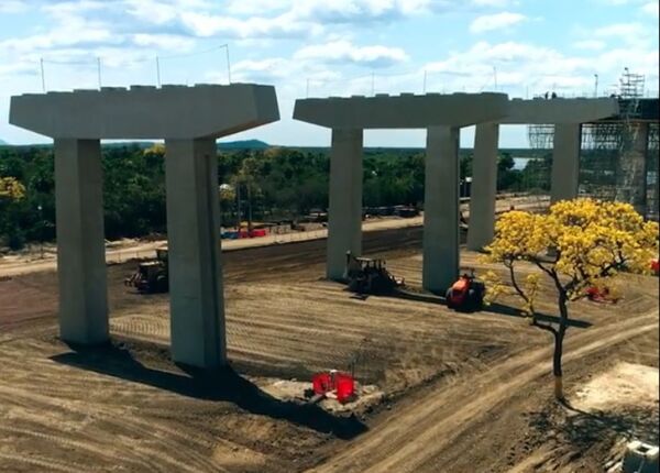 Diario HOY | Puente de la Bioceánica alcanza 35% de avance