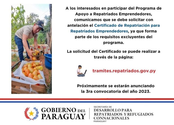 Anuncian inscripciones para programa de apoyo a repatriados emprendedores - .::RADIO NACIONAL::.