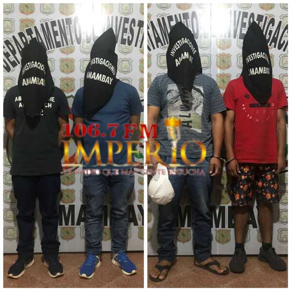 Cuatro detenidos tras recuperación de celular robado e incautación de automóvil sin documentación - Radio Imperio 106.7 FM