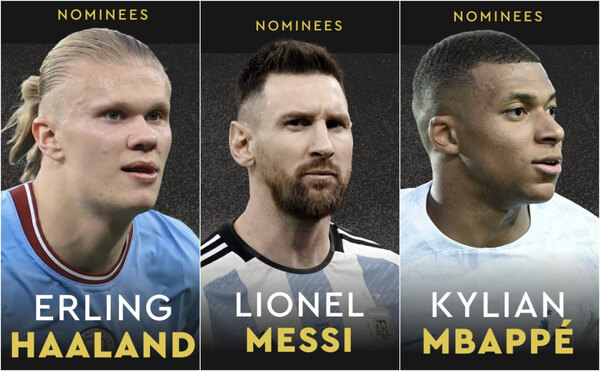 Versus / Lionel Messi, Erling Haaland y Kylian Mbappé, entre los nominados al Balón de Oro