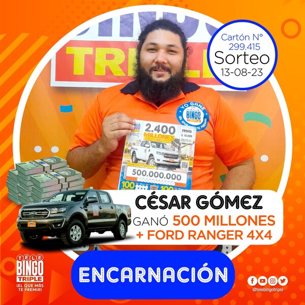 EL TELEBINGO TRIPLE ES EL QUE MÁS TE PREMIA TAMBIÉN EN LA ZONA SUR DEL PAÍS