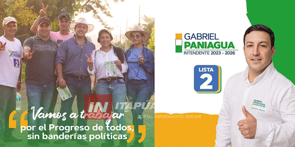 GABRIEL PANIAGUA TIENE UN IMPORTANTE APOYO DE LA GENTE Y ESTÁ CONFIADO PARA EL DOMINGO - Itapúa Noticias