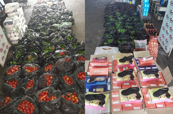 Incautan azúcar, productos frutihortícolas, calzados y vinos en la aduana de CDE