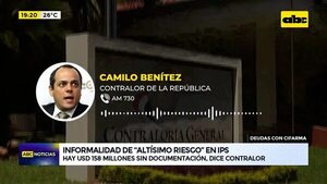 Video: informalidad de “altísimo riesgo” en IPS, dice contralor  - ABC Noticias - ABC Color
