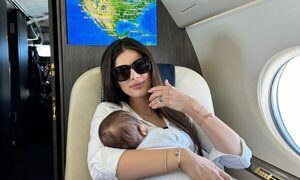 ¡”Hoy ya estás volando con nosotros”, dijo Nadia Ferreira en el primero vuelo de su bebé!