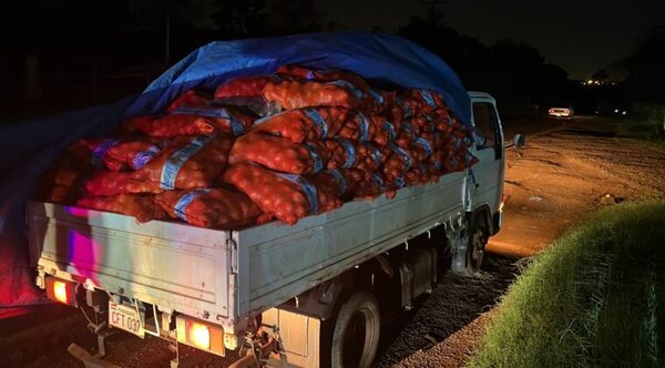 Incautan gran cantidad productos frutihortícolas de contrabando
