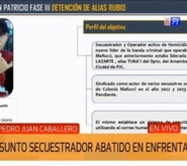 Sicario fue abatido por policías en PJC - Paraguay.com