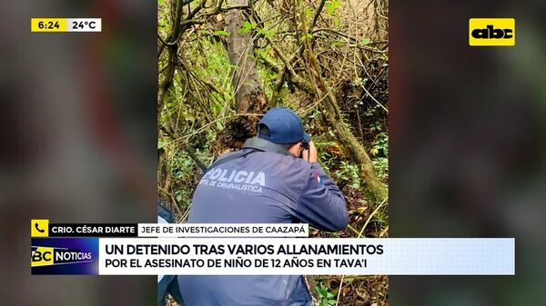 Video: Un detenido por asesinato de niño en Tavaí - ABC Noticias - ABC Color
