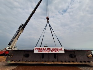 Inician construcción del mayor buque que tendrá la hidrovía Paraguay-Paraná y obras del cableado subterráneo “Palma brilla” - MarketData