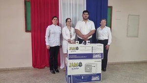 Diputado Derlis Rodríguez donó aire acondicionado al Hospital de Coronel Oviedo - Noticiero Paraguay