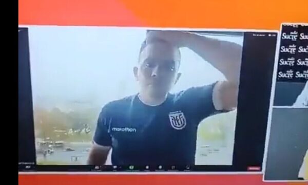 Periodista pifió en cobertura deportiva en Argentina y filmó a una mujer en su hotel