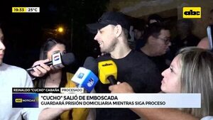 Video: Cucho Cabaña salió de la cárcel y cumplirá arresto domiciliario en Lambaré - ABC Noticias - ABC Color