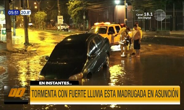 Tormenta con fuerte lluvia provocó varios daños | Telefuturo