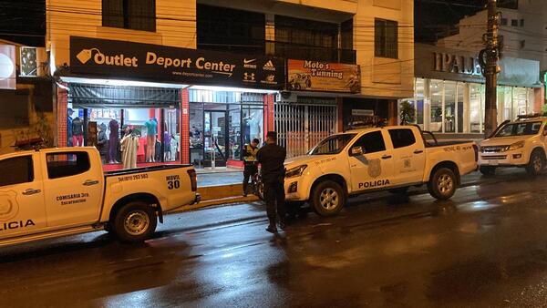 Policía frustra hurto en un comercio en pleno centro de Encarnación