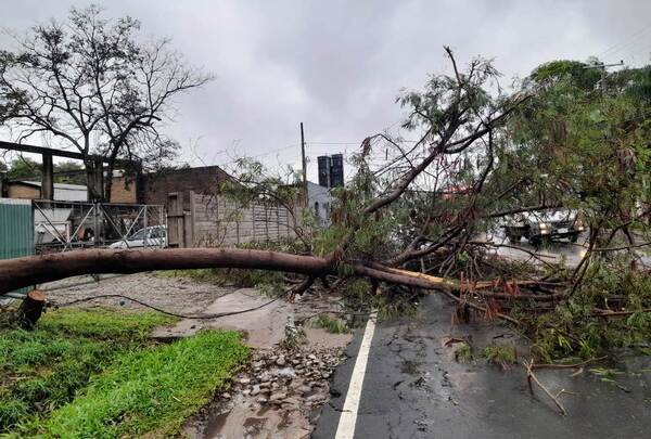 Temporal causó destrozos en Asunción y Central •