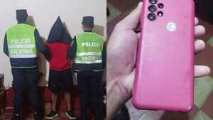 Mujer es víctima de robo en Encarnación, pero la rápida acción policial logra recuperar su celular