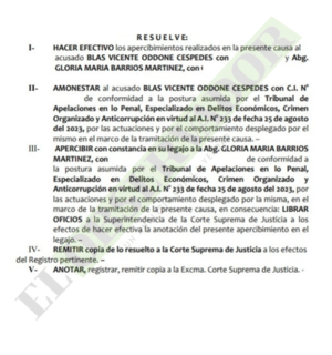 Aperciben a imputados por dilatar avance de causa Hugo Javier