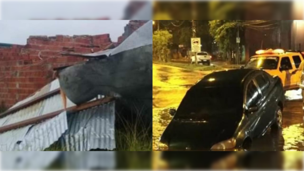 [VIDEO] Varias familias afectadas: todo el sarambi que dejó la tormenta