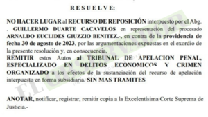 Cámara tendrá a su cargo destrabar convocatoria a preliminar para Giuzzio