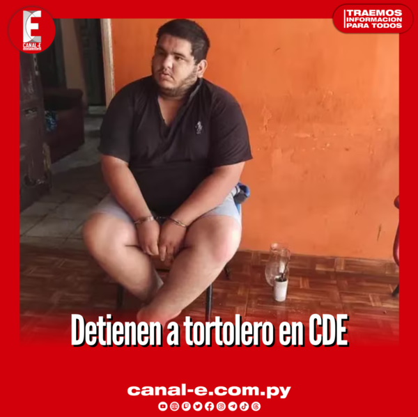 Detienen a un tortolero en Ciudad del Este