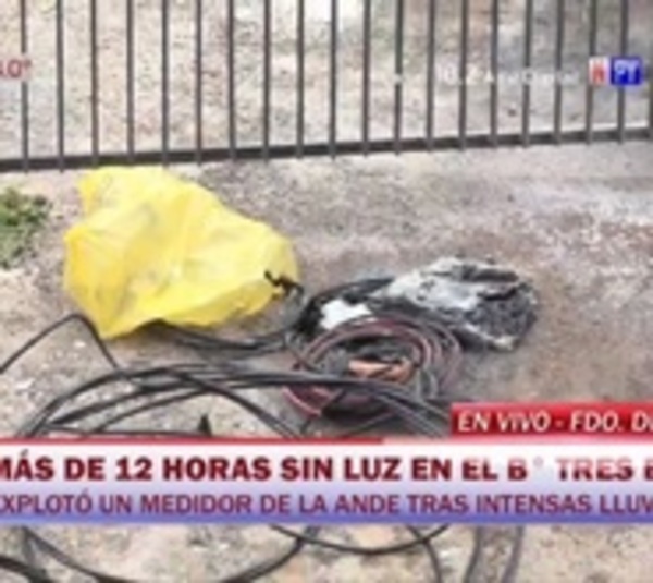 Explotó un medidor de la ANDE durante la tormenta en Fernando - Paraguay.com