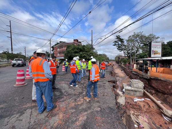 Este fin de semana intervendrán zona afectada por raudales en el acceso a la Costanera Sur - .::Agencia IP::.