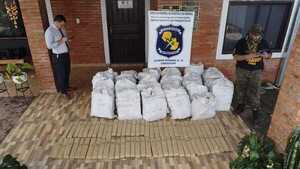 Antinarcóticos se incautan de 1.000 kg de marihuana