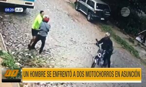 Se enfrentó a dos motochorros y de milagro no fue baleado en Asunción | Telefuturo