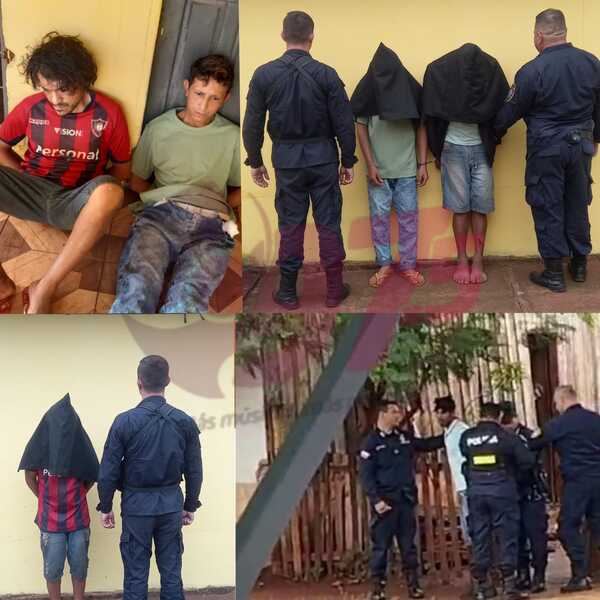 Tres personas aprehendidas por hechos de hurto en San Juan Neuman