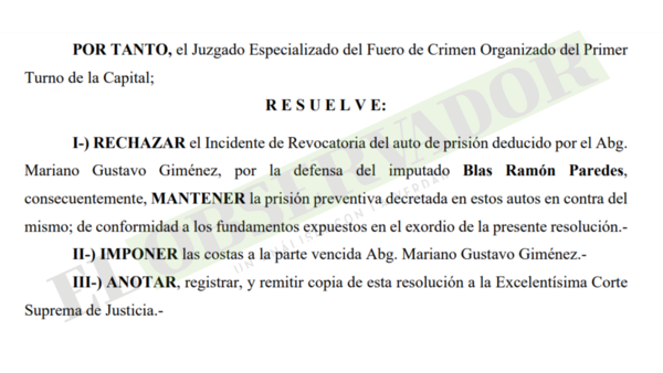 Acusado por sustracción de proyectiles de la Dimabel seguirá con prisión preventiva