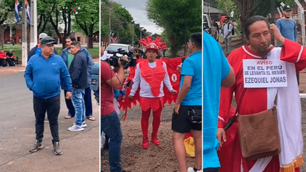 Aficionado paraguayo se hizo viral tras mirar asombrado a hinchas de Perú