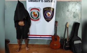 Detienen a un hombre y recuperan de su poder guitarras hurtadas