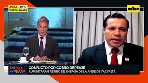 Conflicto por cobro de peaje: aumentarán retiro de energía de la Ande de Yacyretá - Mesa de Periodistas - ABC Color