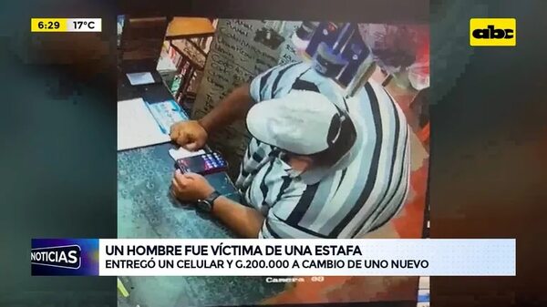Video: Un hombre fue víctima de una estafa - ABC Noticias - ABC Color