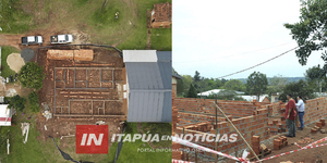 CONTINÚAN TRABAJOS DE AMPLIACIÓN DE LA UNIDAD DE SALUD FAMILIAR EN TRINIDAD - Itapúa Noticias