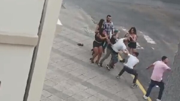 Violentas peleas a la salida de locales nocturnos en Asunción